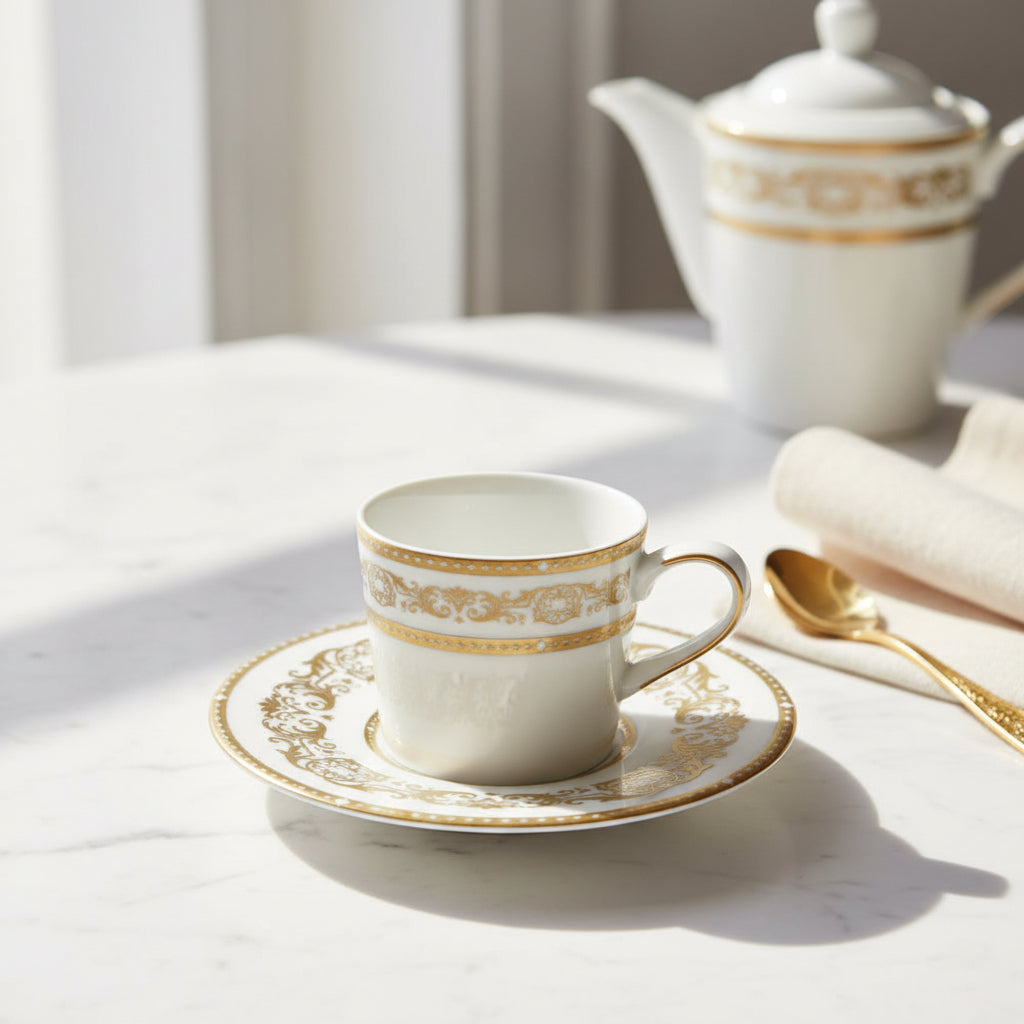 Opera Gold Espresso Cup & Saucer 9Cl G.B.