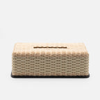 Amiens Rattan Tissue Box (Ivory)