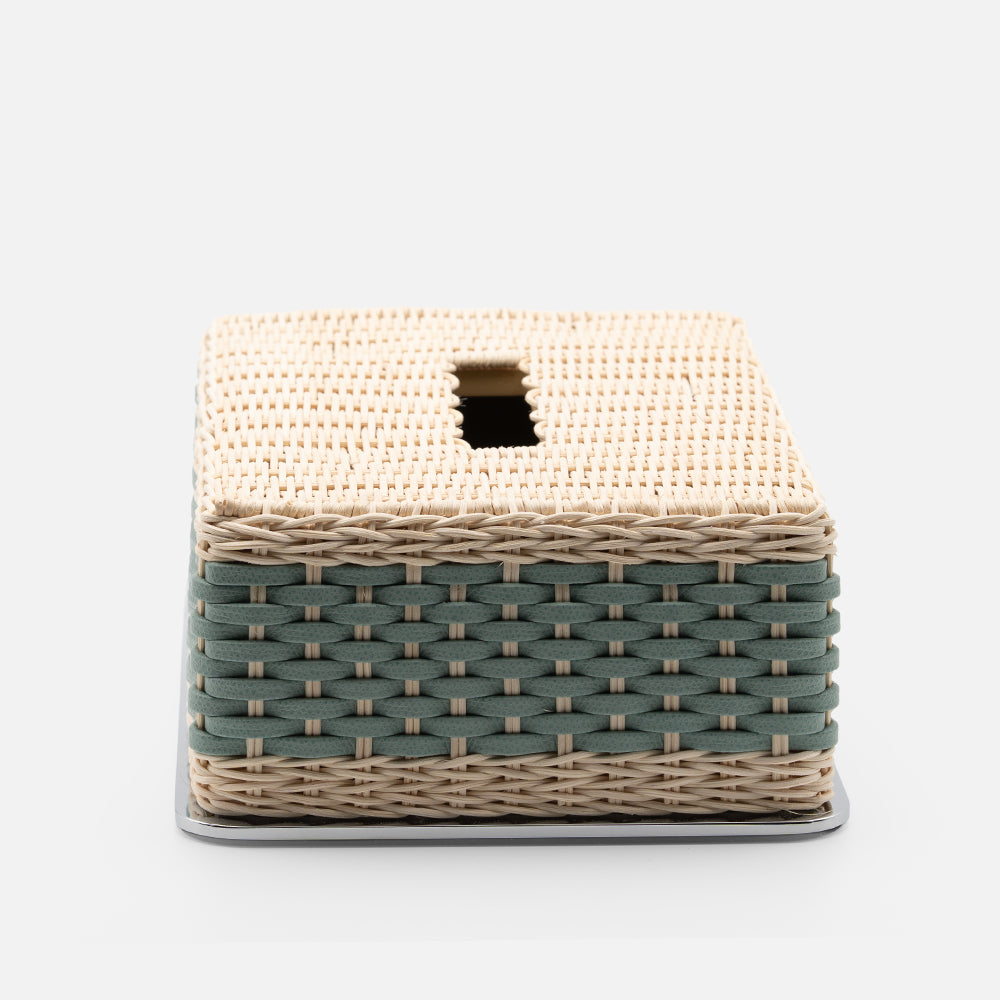 Amiens Rattan Tissue Box (Mint)