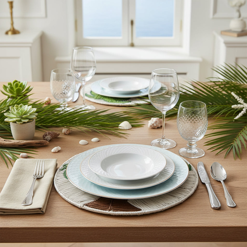 Palm Raffia Charger Plate – 38 cm