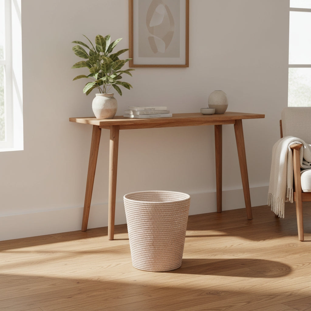 Paper Bin Round – Rattan Light Basket