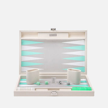 طاولة الزهر متوسطة الحجم من سحلية اللؤلؤ