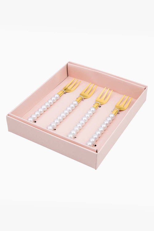 Pearl Forks, Set of 4