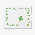Waww La Table Lucky Clover white linen placemats by Aurélie Bidermann, set of four, alternative angle