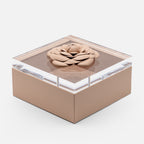 Fleur Camellia Diamonds Square Box (Large)