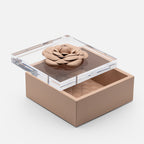 Fleur Camellia Diamonds Square Box (Large)
