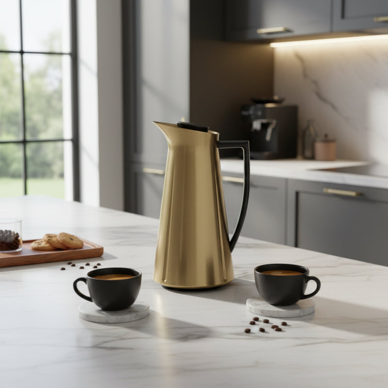Grand Cru Thermos Jug in Gold,1L
