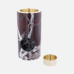 Rosso Levanto Oil Burner – Brass Bowl &amp; Tealight Base