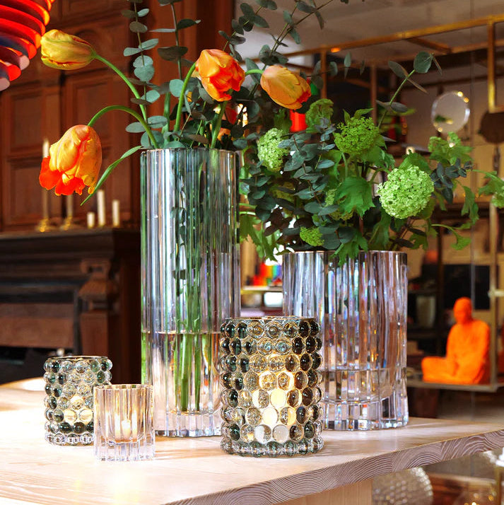 Hurricane Crystal Lily Vase – Strict Large Hand-Cut Crystal Decorative Vase