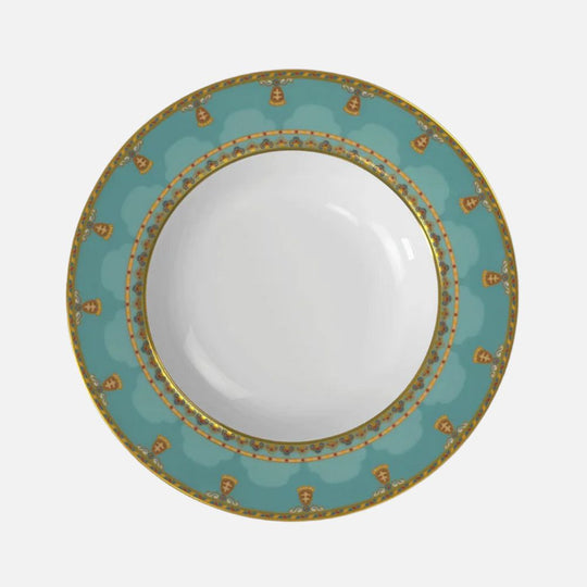 Samarkand Aquamarin Deep Plate 24cm for Home