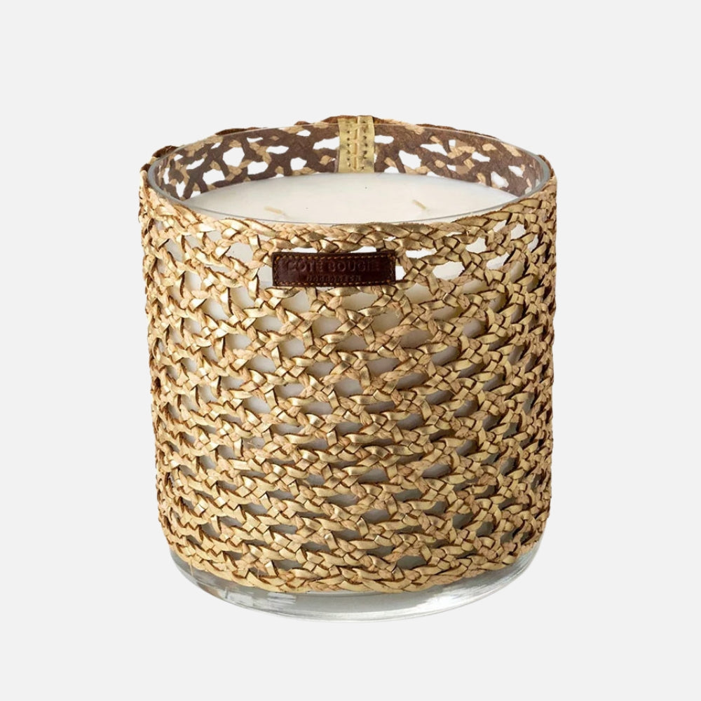 Scented Candle -  Raffia Collection ( M )