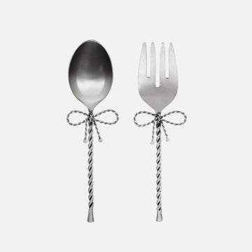 Set of 2 Salad Cutlery Bow