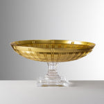 Susan Gold Acrylic Centerpiece Bowl – Decorative Dish
