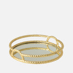 Gold Aluminium Tray – Large Decorative Home Accessory