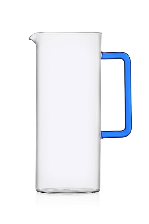 Tube Jug with Blue Handle, 1.2 L