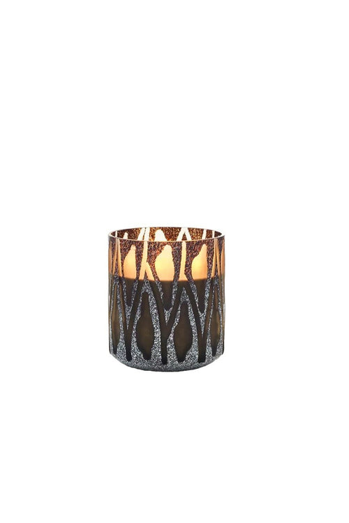 Onno Candle Nature Brown L Ca18X20Cm Safari