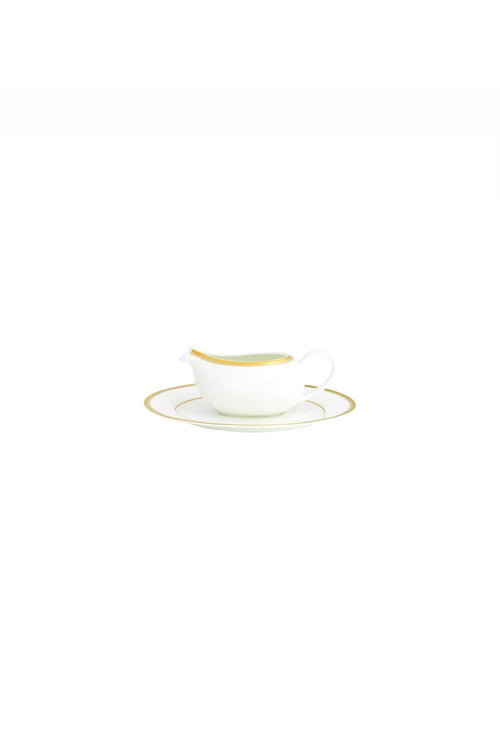 Le Verrier Gold Sauce Boat W.Saucer, 400ml