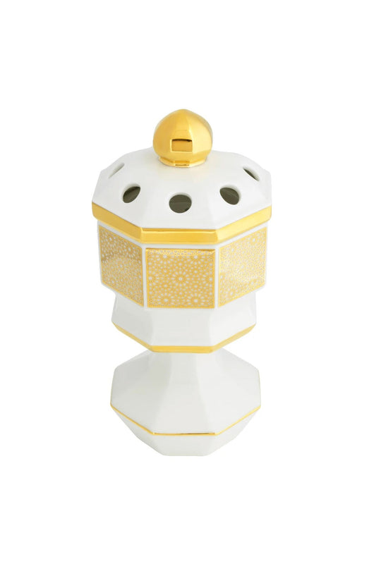 Mabkhara White With Arabic Des. for Home