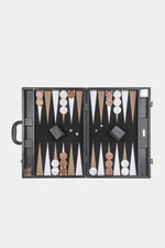 Jet Black Lizard Large Backgammon