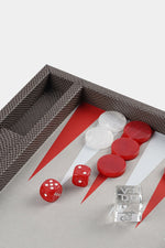 Taupe Grey Snake Medium Backgammon