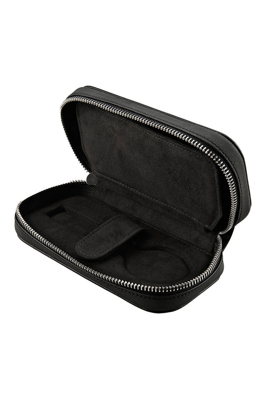 Philipp 2 Piece Watch Zip Case - Black