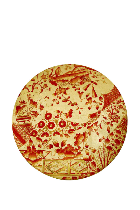 Caspari Lacquer placemat rou-Coral
