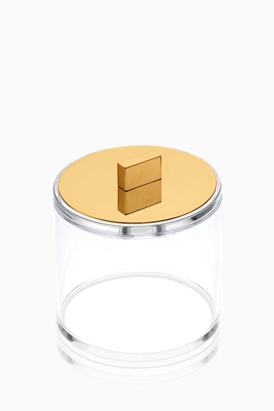 Acrylic Box with Lid – Gold