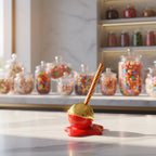 Sculpture Mini "Lovely Lolly"  Red & Gold