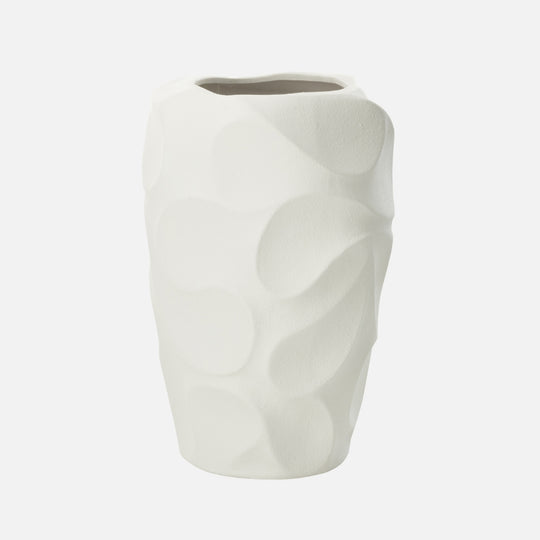 Vase Mirena Large Ceramic Decorative Clay Vase – White