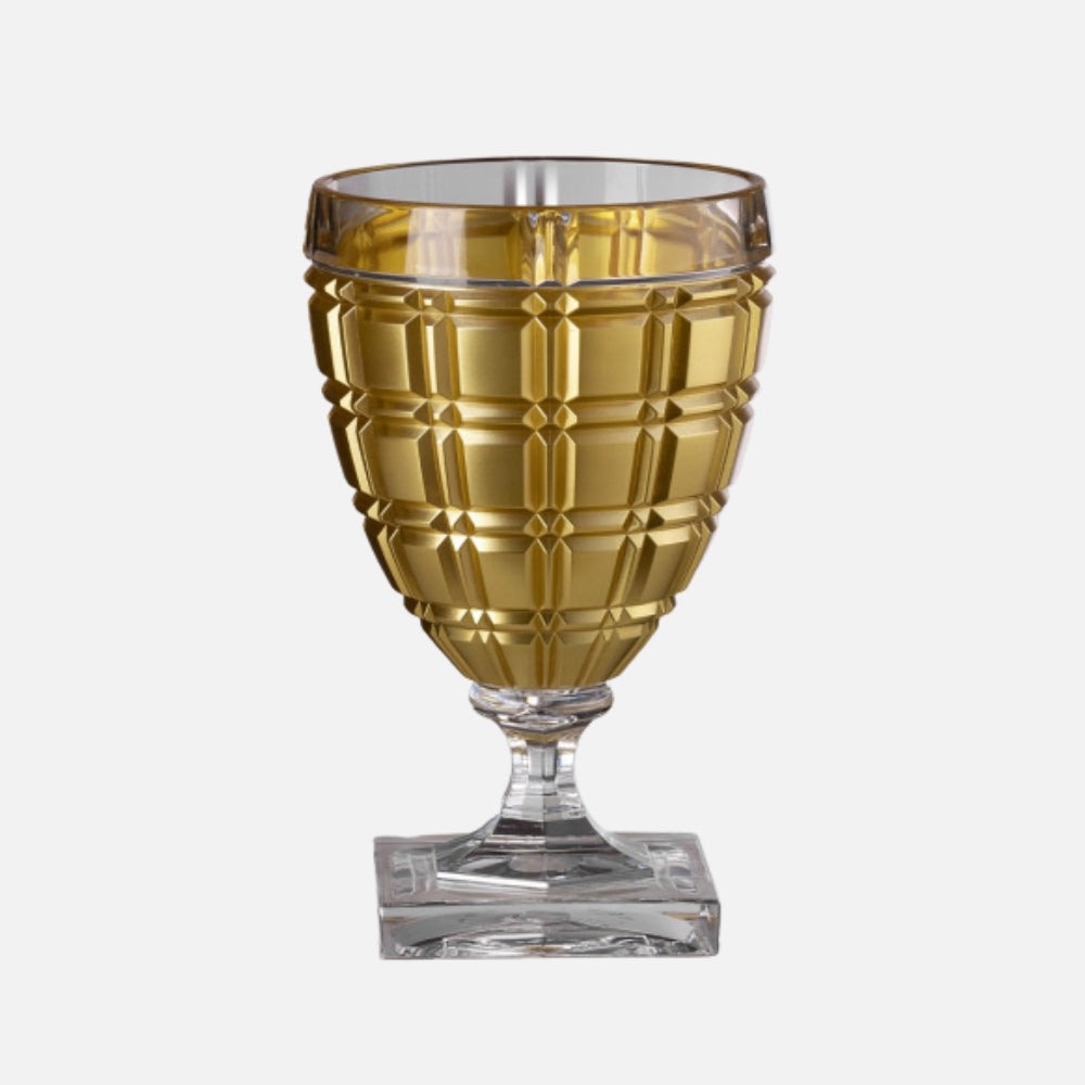 Winston Gold Acrylic Wine Glass
