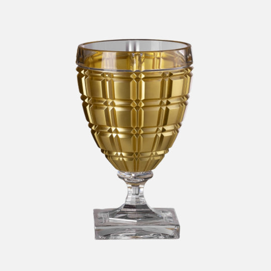 Winston Gold Acrylic Wine Glass
