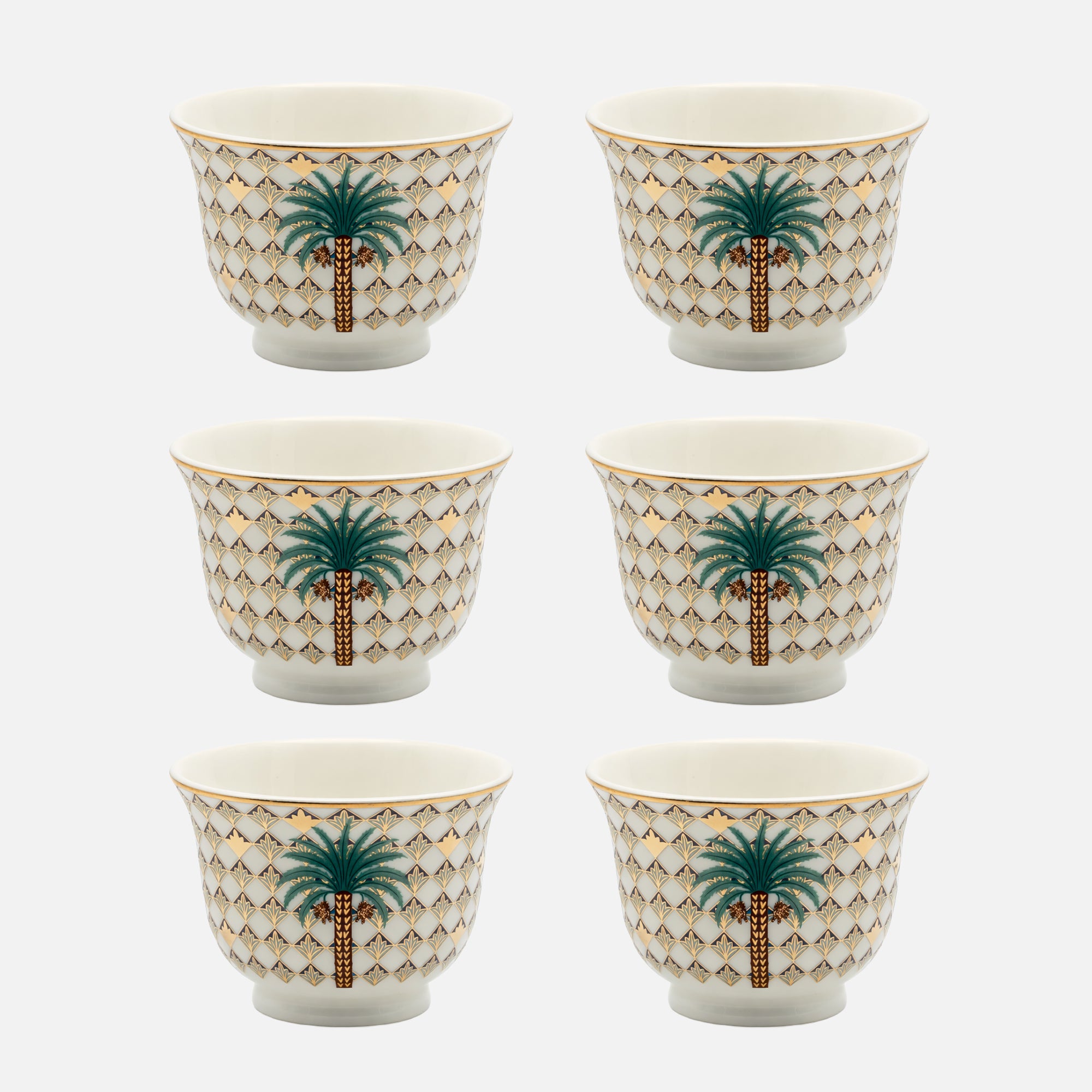 Sahara Rose Chaffe Cups (Set of 6)