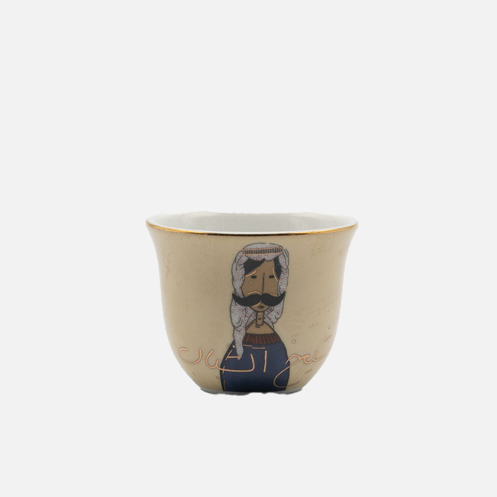 أكواب كاوا للرجال والنساء (مجموعة من 6 قطع)