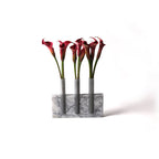 Lilac Marbel Base with Glass Tubes