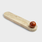 Ghaf Incense Set - Red Jasper Edition with 2 Incense: Citrus Patchouli and Blush Peony for Home