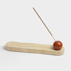 Ghaf Incense Set - Red Jasper Edition with 2 Incense: Citrus Patchouli and Blush Peony for Home