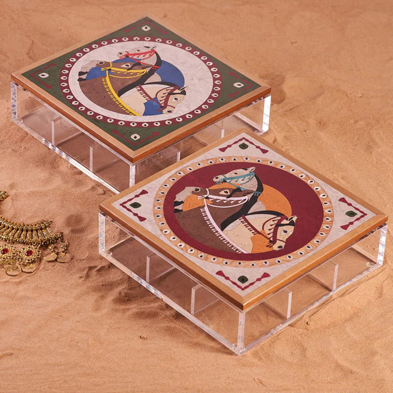 Faras Horses Accessory Box, 25x25cm