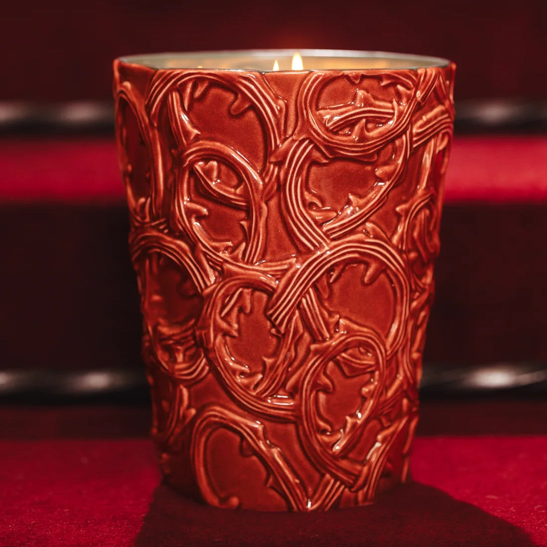 Baobab Collection Brame Artemis 4-wick scented candle in mouth-blown glass, 1.1kg, styled in a room setting