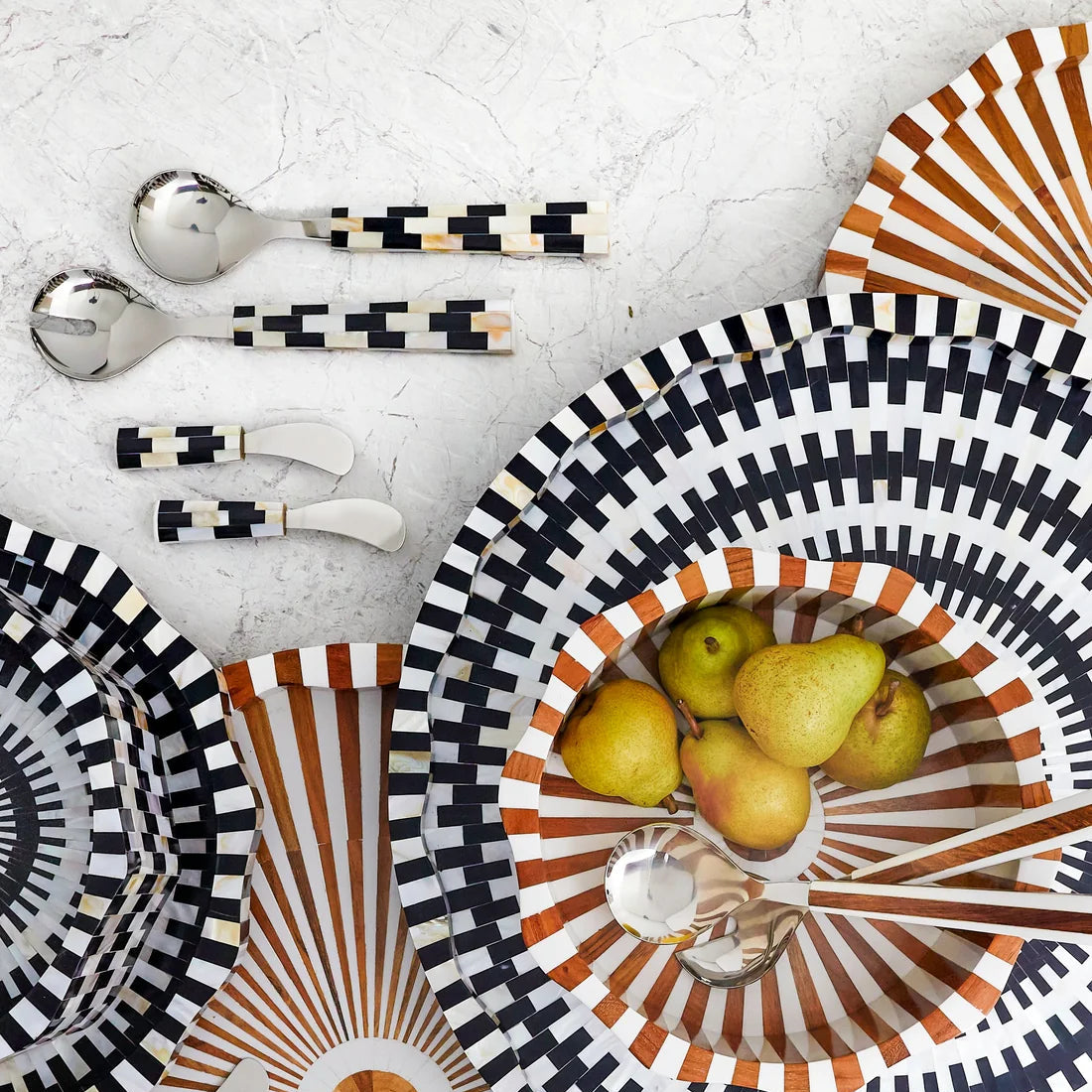 Finlay Inlay Salad Serving Set