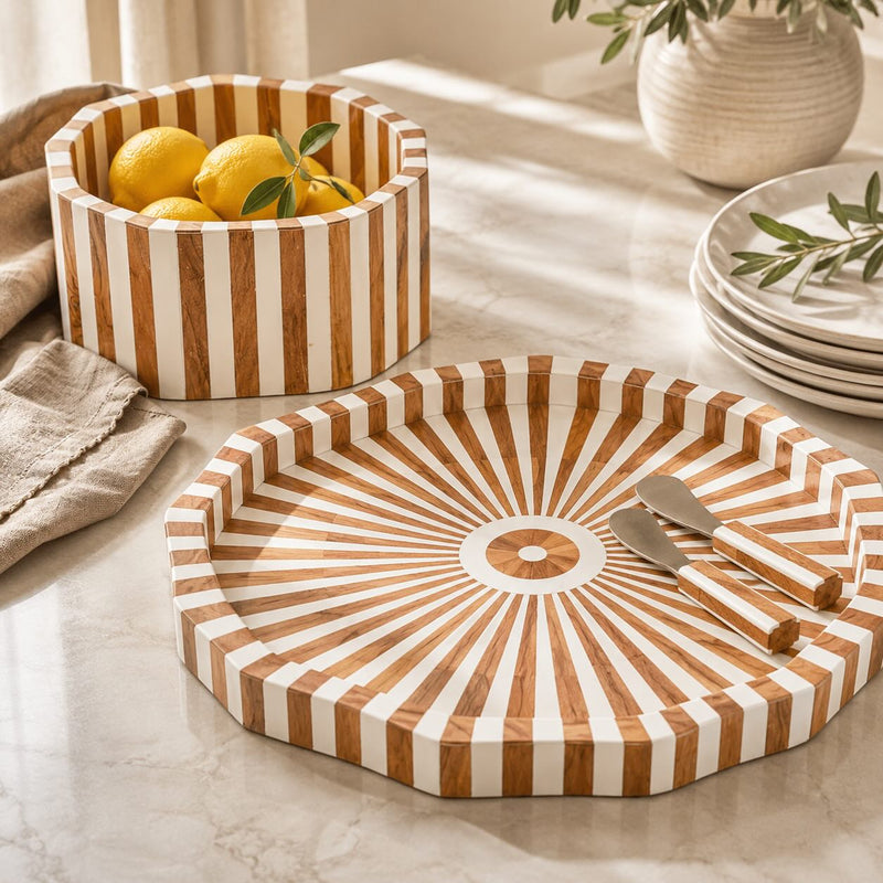 Lyra Inlay Tray, 42cm