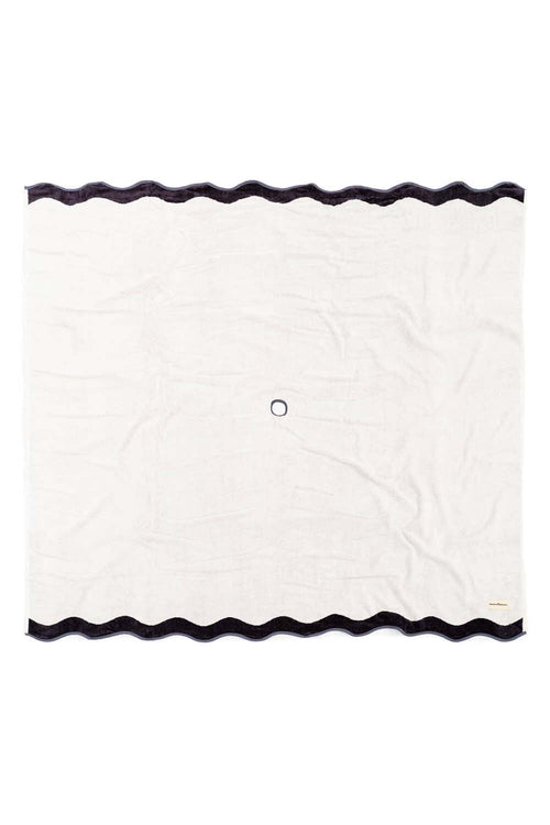 Riviera Beach Blanket, White, 173x173cm