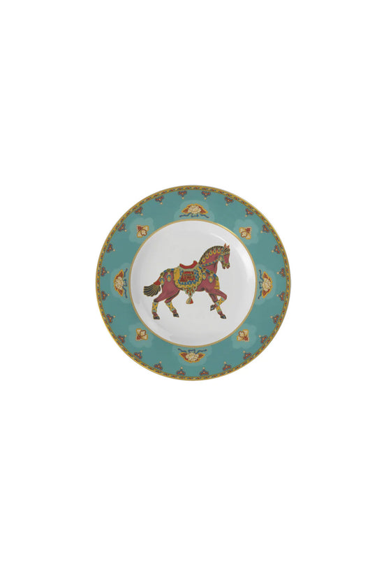 Samarkand Aquamarin Flat Plate 27cm for Home
