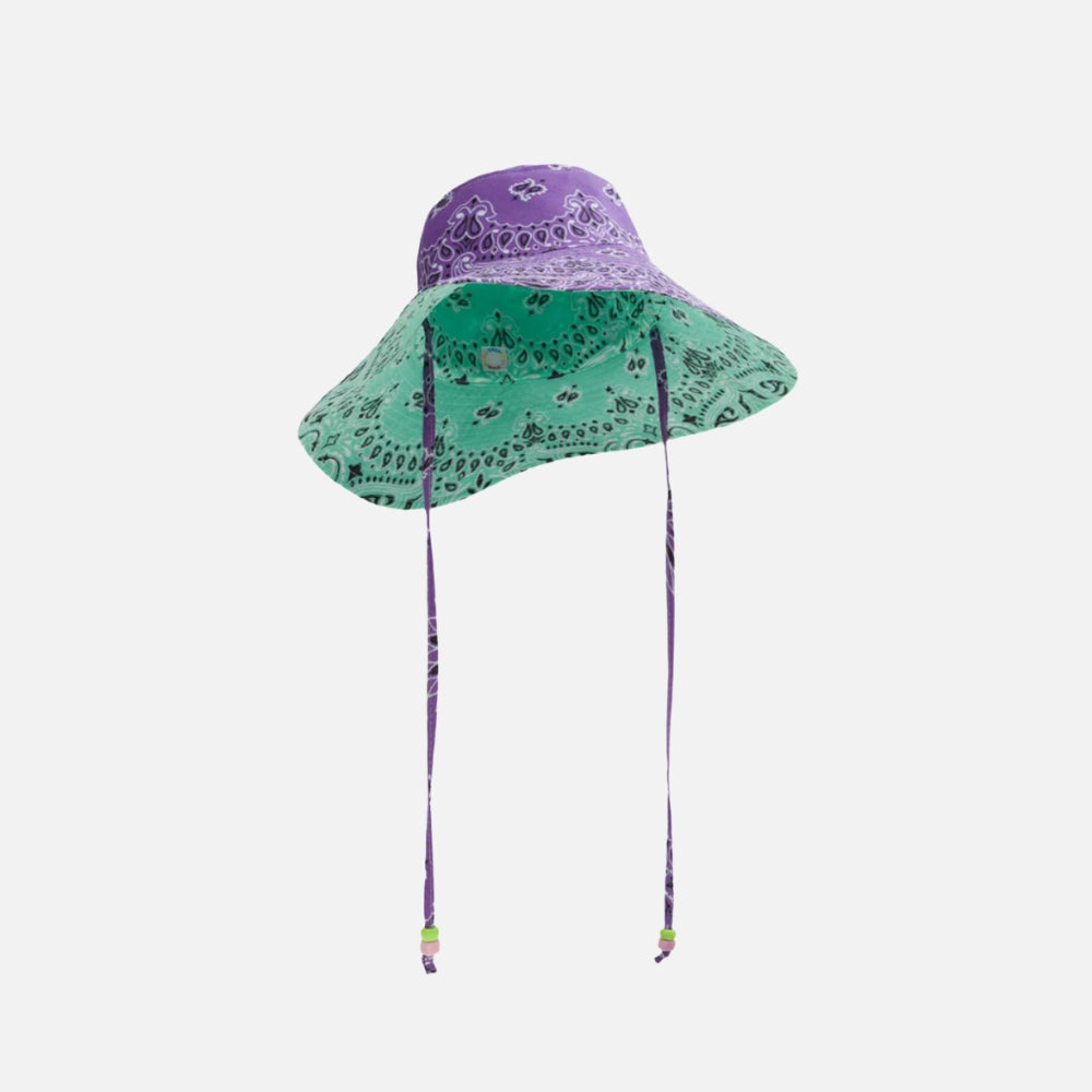 Capeline Reversible Sun Hat, Lilac & Mint