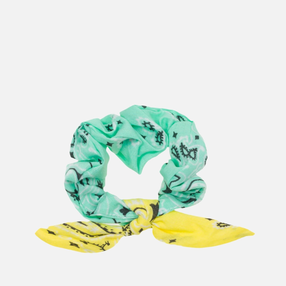 Chouchou Scrunchie, Mint & Pale Yellow