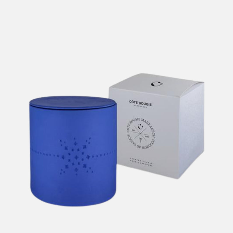 5-wick Izza Bleu XL Mandarine Majorelle Scented Candle, 20cm, 400 hours