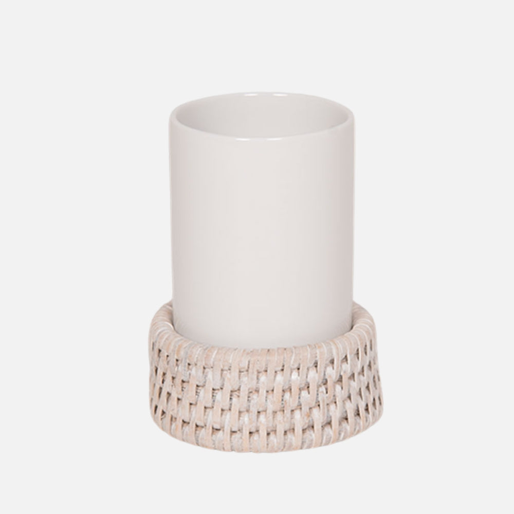 Rattan Basket Toothbrush Tumbler