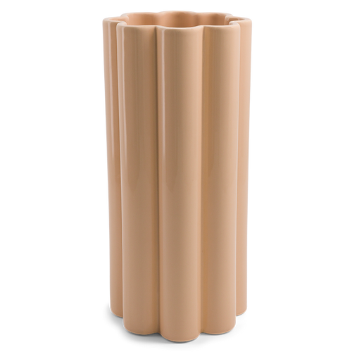 Duetto Solo — Beige Ceramic Vase