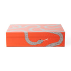 Large Eden Lacquer Box – Orange Decorative Storage