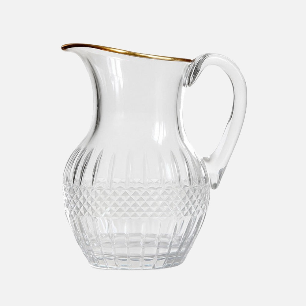Almas Gold Rim Crystal Decanter