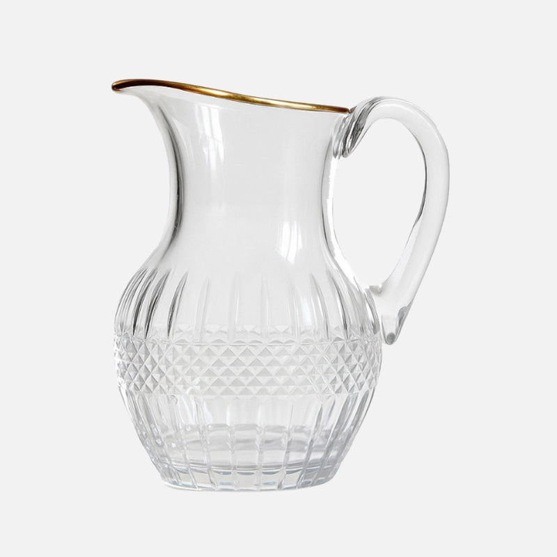 Almas Gold Rim Crystal Decanter